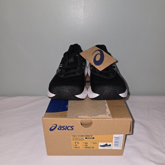 Asics Gel-Contend 9, Women's Size 7.5, Black/White, New in Box - Picture 2 of 9